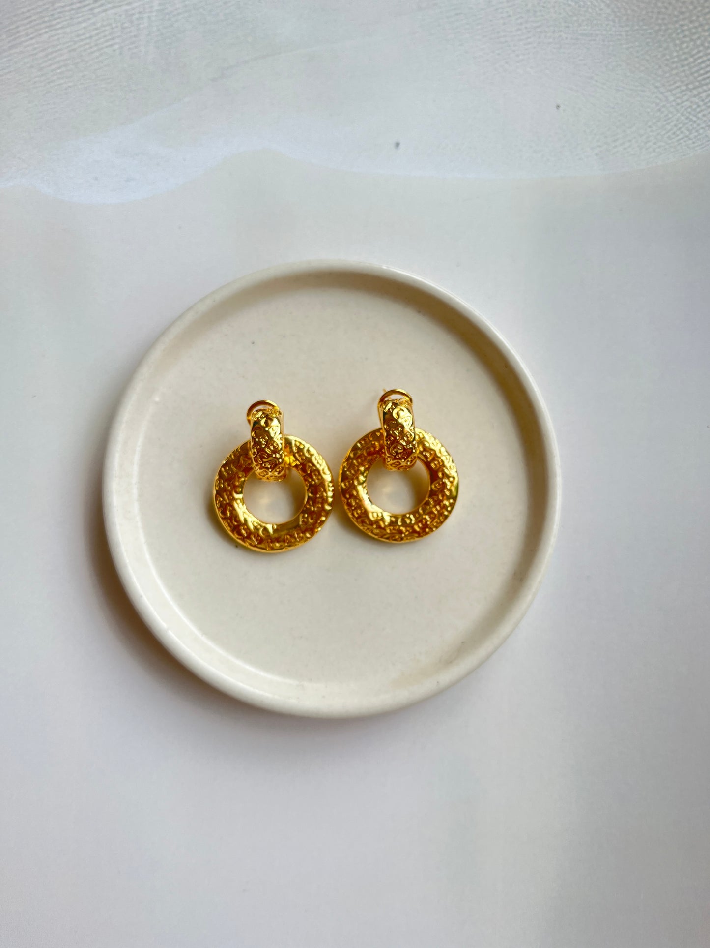 Lockstone Brass Hoops