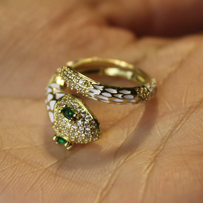 White Serpent Ring