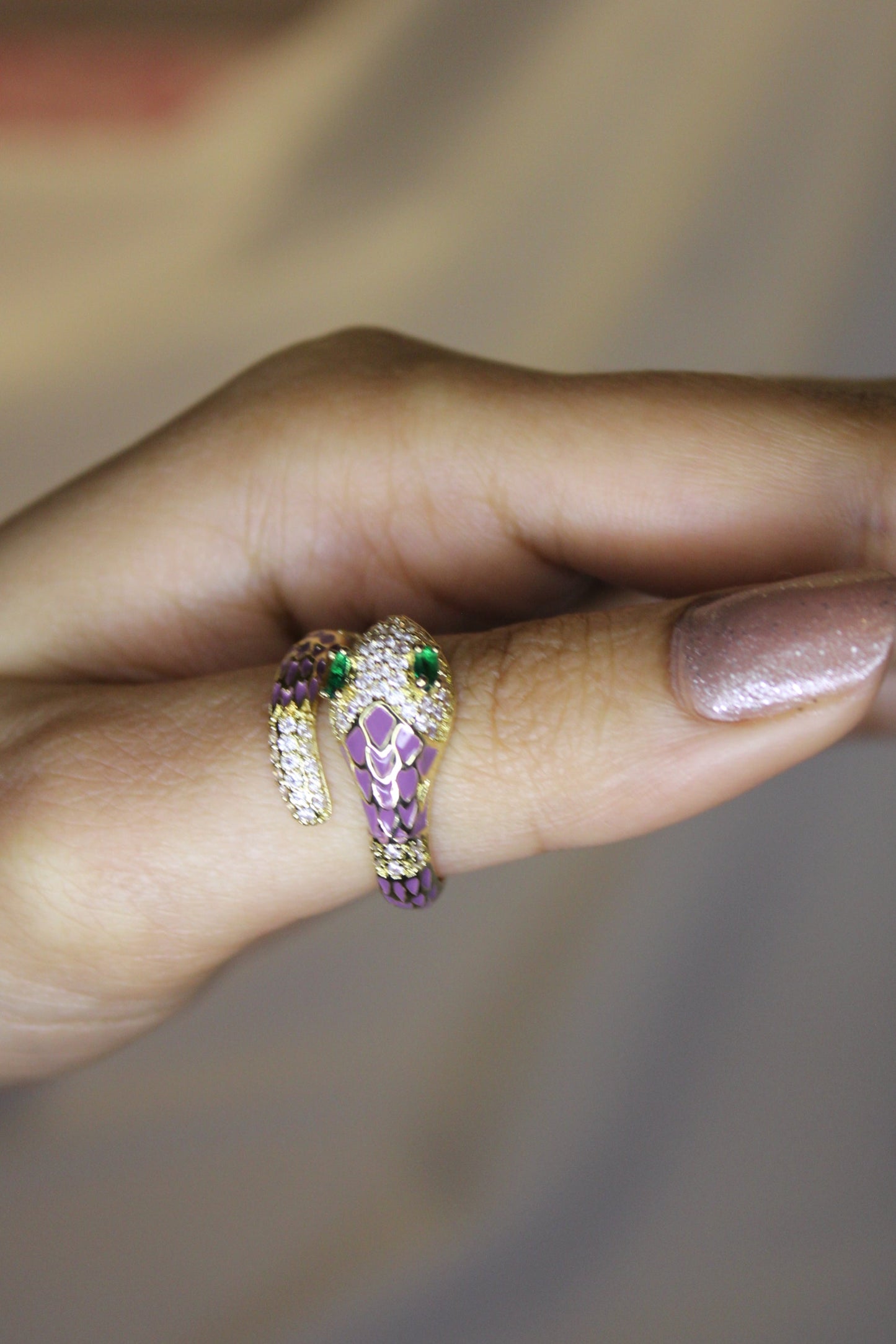 Purple Serpent Ring